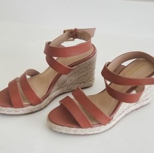 Loft Women Espadrilles ankle strap wedges sandals